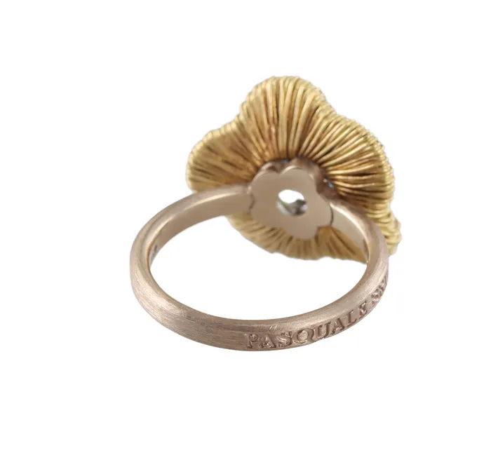 Pasquale Bruni 18k Gold Blue Topaz Flower Ring Pasquale Bruni Rings