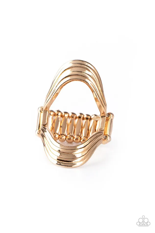 Rings Paparazzi Accessories Keep An Open Mind Gold Ring Jewelry by Bretta