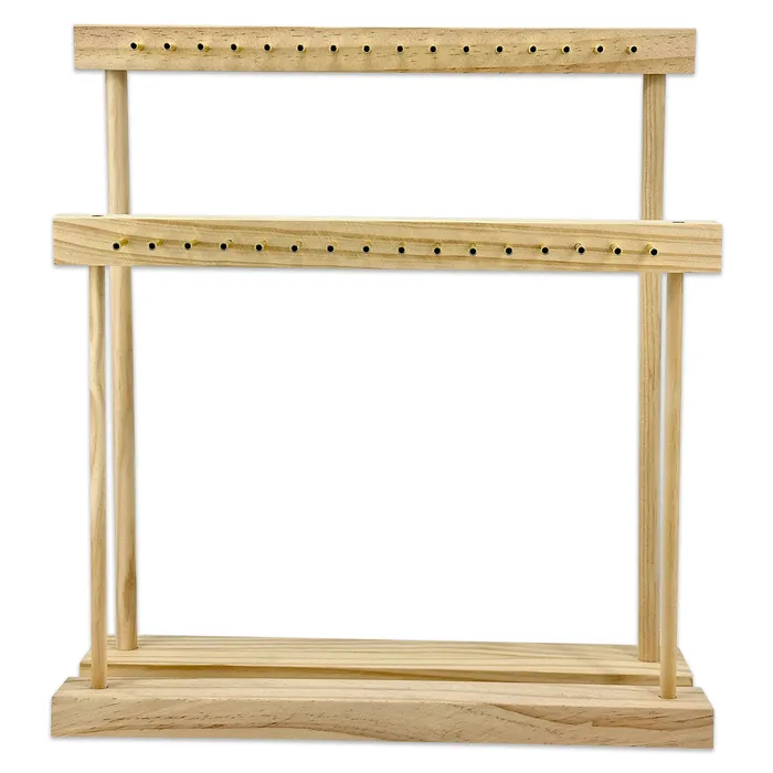 16 x 18 TwoSided Pine Wood Necklace Display Stand with 32 Pegs JPIDisplay Necklaces