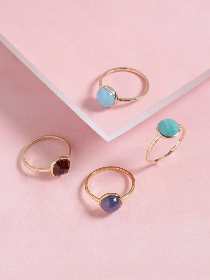 220 Ct Garnet Solid 10k Yellow Gold Ring Jewelry YoTreasure Rings