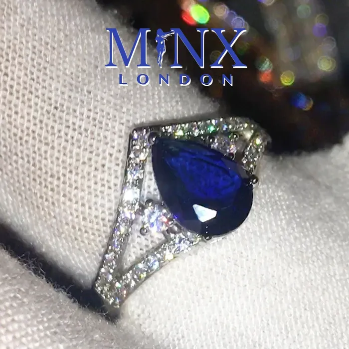 Blue Gemstone Ring Topaz Blue Diamond Ring Teardrop Ring Pear Shape Ring Blue Diamond Ring Blue Engagement Ring Wedding Ring Minx London Rings Blue Gemstone Ring Topaz Blue Diamond Ring Teardrop Ring Pear Shape Ring Blue Diamond Ring Blue Engagement Ring Wedding Ring Minx London Rings