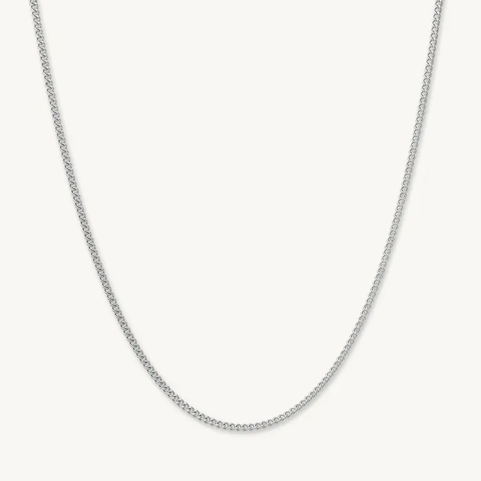 Camile Stone Necklaces 2mm Cuban Chain Necklace