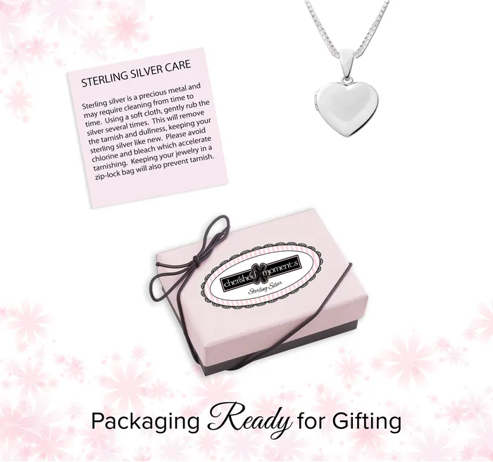 Cherished Moments Rings Sterling Silver Childrens Heart Locket