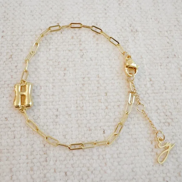 Ellison and Young Bracelets Mini Balloon Initial Bracelet