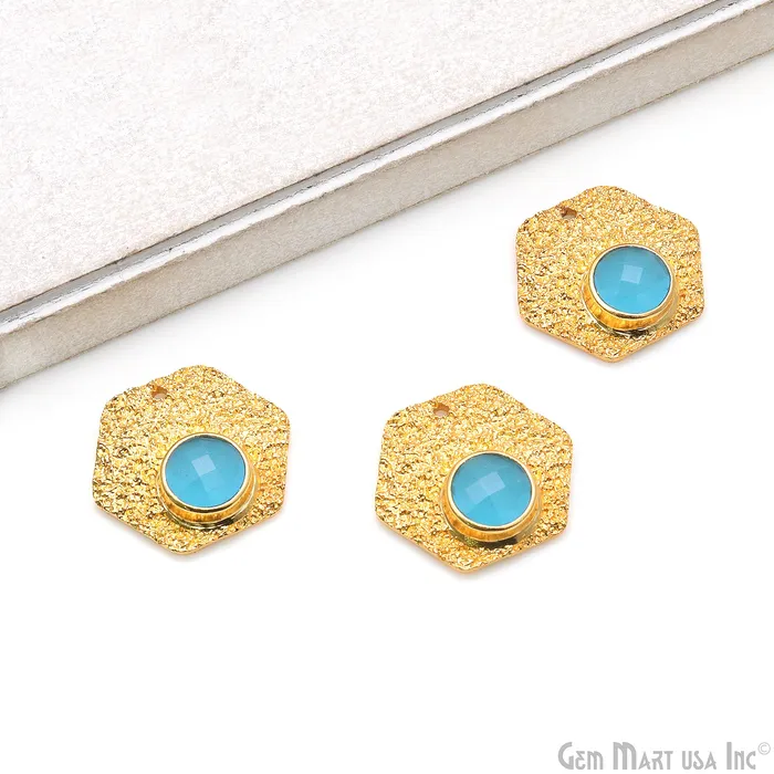 GemMartUSA DIY Gemstone 27x24mm Gold Plated Chandelier Finding Connector 1PC PreStyled Sets