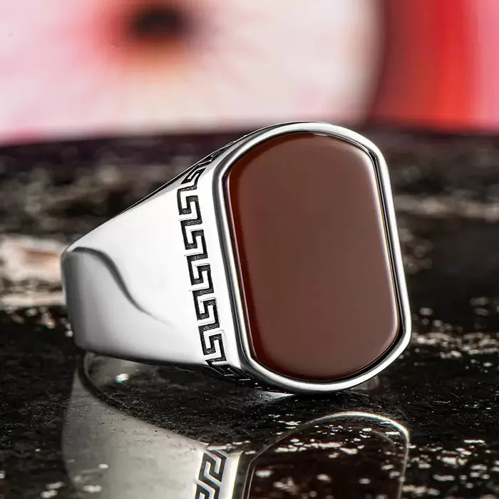 Grace PK Rings MODERN MOTIF BLACK ONYX RING