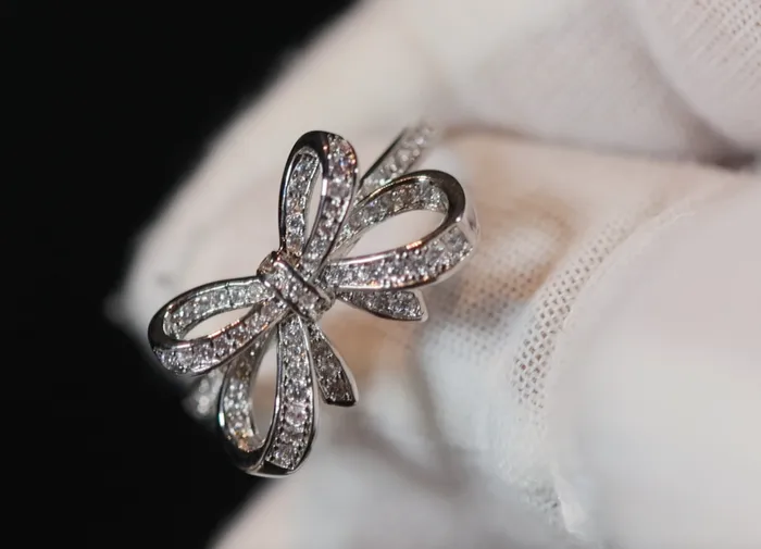 Lab Diamonds London Diamond Ribbon Ring Ribbon Ring Bow Ring Diamond Bow Ring Rings