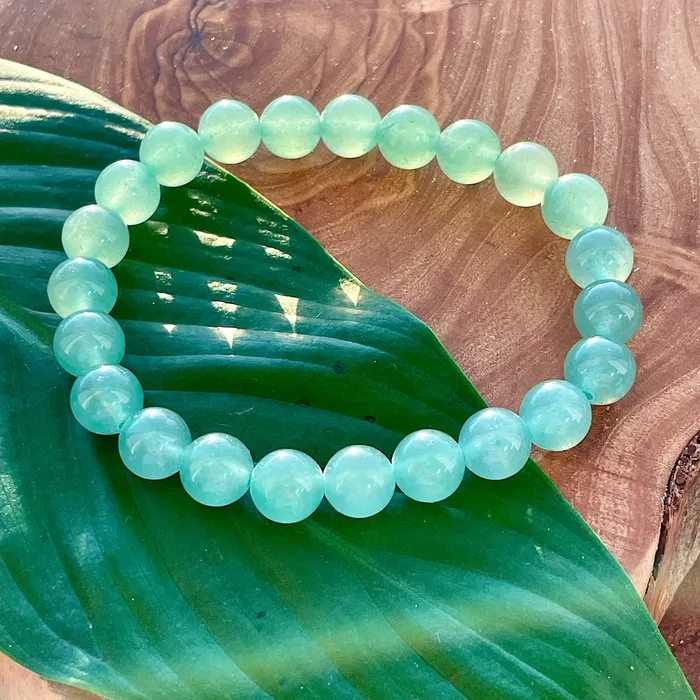 Lily Rose Jewelry Green Aventurine Wealth Abundance 10mm Stretch Bracelet Bracelets
