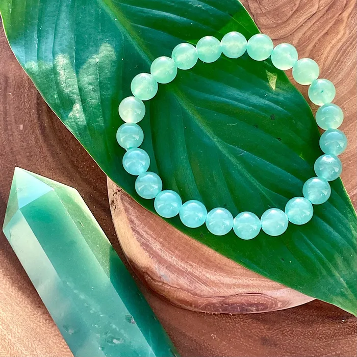 Lily Rose Jewelry Green Aventurine Wealth Abundance 10mm Stretch Bracelet Bracelets
