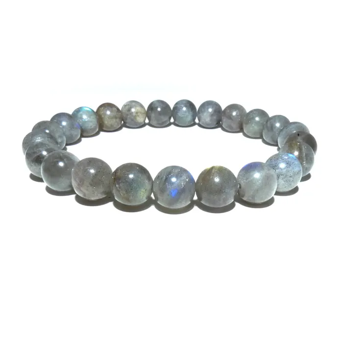 Lily Rose Jewelry Labradorite Limited New Moon Power Protector Shaman Stone 8mm Stretch Bracelet Bracelets