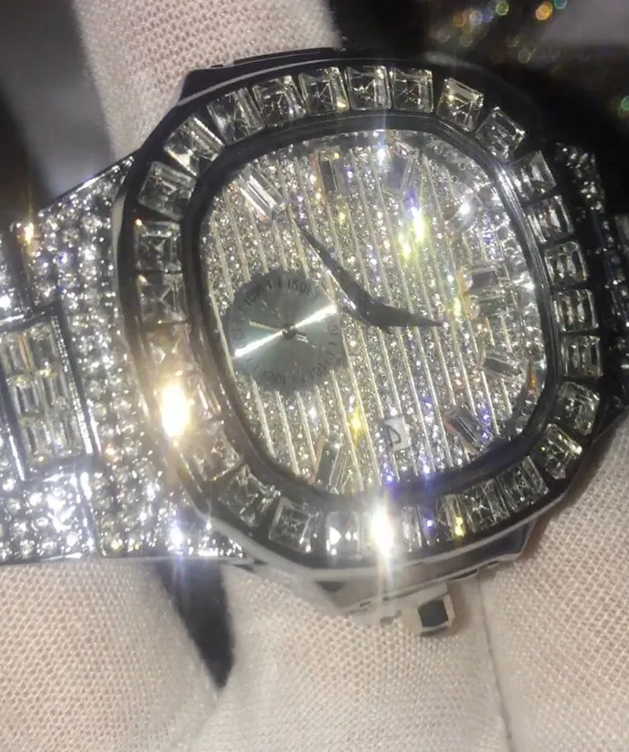 Minx London Baguette Watch Iced Watch Diamond Watch Buss Down Watch Watches Minx London Baguette Watch Iced Watch Diamond Watch Buss Down Watch Watches