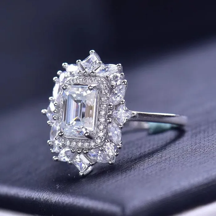 Minx London Rings 2 carat Womens Engagement Ring Womens Wedding Ring Moissanite Ring Moissanite Engagement Rings Moissanite Rings Big Diamond Ring