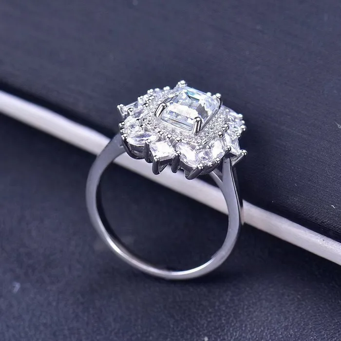 Minx London Rings 2 carat Womens Engagement Ring Womens Wedding Ring Moissanite Ring Moissanite Engagement Rings Moissanite Rings Big Diamond Ring