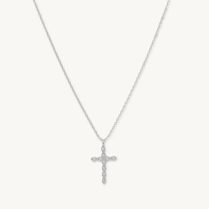 Necklaces Cross Diamant Chain Necklace Camile Stone