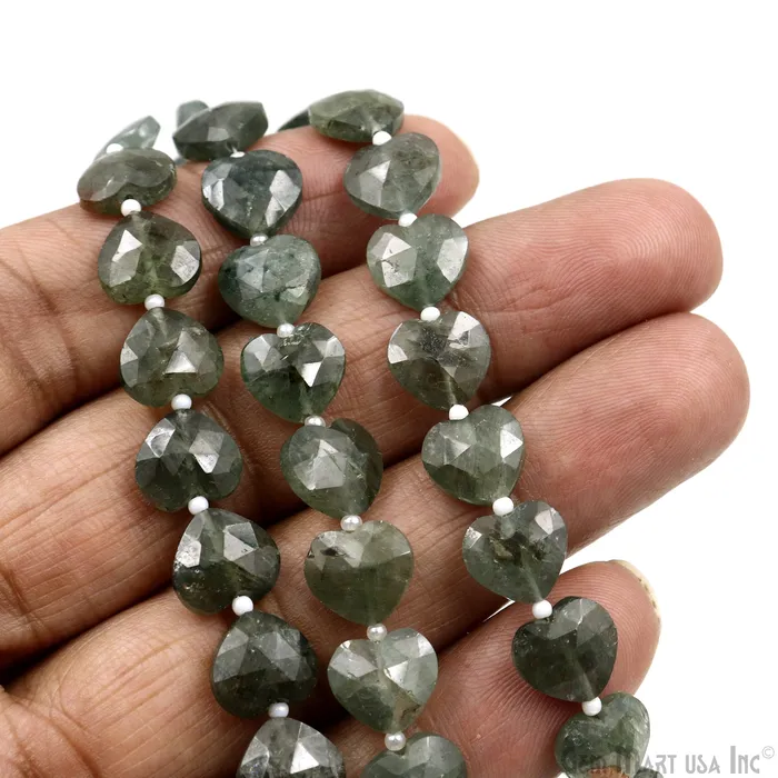 Necklaces GemmartUSA Green Apatite Heart Beads 7 Inch Gemstone Strands Drilled Strung Briolette Beads Heart Shape 10mm Necklaces GemmartUSA Green Apatite Heart Beads 7 Inch Gemstone Strands Drilled Strung Briolette Beads Heart Shape 10mm