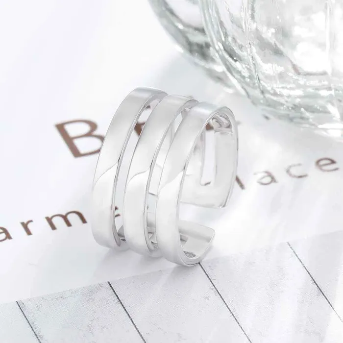 Rings customjewelryan Personalized Stainless Steel Stackable Ring Engrave Three Custom Name Customized Family Gift