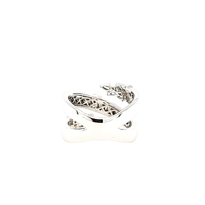 Rings Doves White Gold Diamond Wraparound Ring I7718