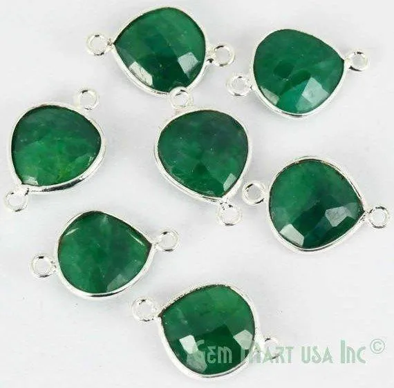 Rings GemMartUSA Heart 12mm Silver Bezel Double Bail Gemstone Connector Rings GemMartUSA Heart 12mm Silver Bezel Double Bail Gemstone Connector