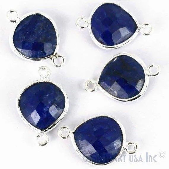 Rings GemMartUSA Heart 12mm Silver Bezel Double Bail Gemstone Connector Rings GemMartUSA Heart 12mm Silver Bezel Double Bail Gemstone Connector