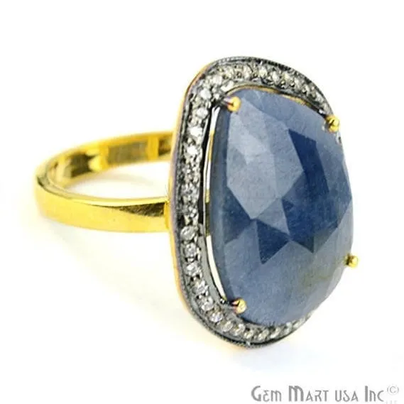 Rings GemMartUSA Sapphire Cz Pave Diamond Ring Gold Vermeil Prong Setting Gemstone Gift Diamond Ring CZRG12476 Rings GemMartUSA Sapphire Cz Pave Diamond Ring Gold Vermeil Prong Setting Gemstone Gift Diamond Ring CZRG12476