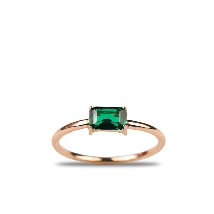 Rings Grace PK MINIMALIST EMERALD RING