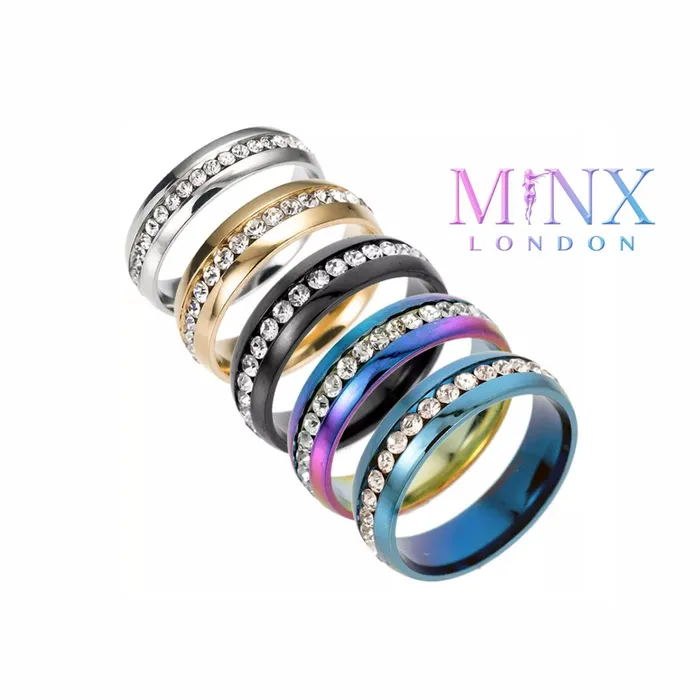 Rings Minx London Eternity Ring Promise Ring Stainless Steel Ring Eternity Ring Diamond Engagement Ring Wedding Band Mens Stainless Steel Ring 6mm Rings Minx London Eternity Ring Promise Ring Stainless Steel Ring Eternity Ring Diamond Engagement Ring Wedding Band Mens Stainless Steel Ring 6mm