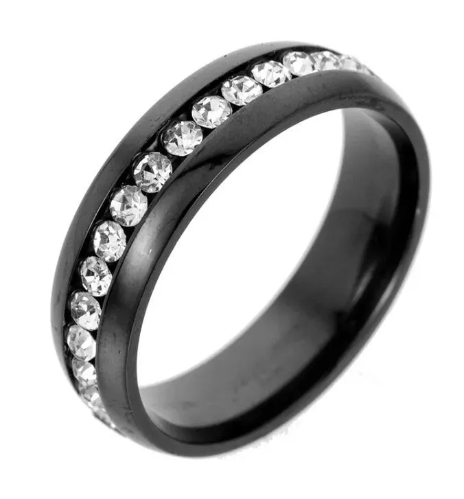 Rings Minx London Eternity Ring Promise Ring Stainless Steel Ring Eternity Ring Diamond Engagement Ring Wedding Band Mens Stainless Steel Ring 6mm