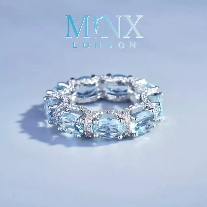 Rings Minx London Womens Eternity Ring Eternity Ring Blue Diamond Ring Aquamarine Diamond Ring Aquamarine Engagement Ring Topaz Diamond Ring Rings Minx London Womens Eternity Ring Eternity Ring Blue Diamond Ring Aquamarine Diamond Ring Aquamarine Engagement Ring Topaz Diamond Ring
