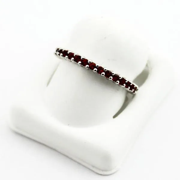 Rings STA D 10K White Gold Garnet January Stackable Birthstone Ring sz 7 New 175254gar Rings STA D 10K White Gold Garnet January Stackable Birthstone Ring sz 7 New 175254gar