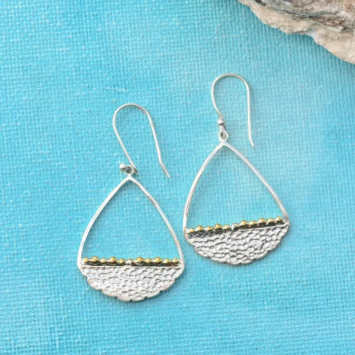 YoTreasure Earrings Solid 925 Sterling Silver Brass Dangle Earrings Jewelry
